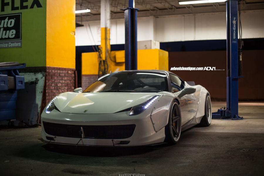Ferrari 458 Italia Widebody by Liberty Walk on ADV.1 Wheels (ADV5TSSL) '2016